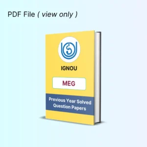IGNOU MEG Previous Year Solved Question Papers eBook