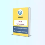 IGNOU BCA_NEW 1st Semester Solved Question Papers eBook