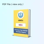 IGNOU MEG Previous Years Solved Question Papers eBook